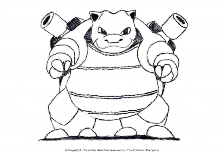 Los Mejores Dibujos De Blastoise Para Colorear Todo Para Colorear