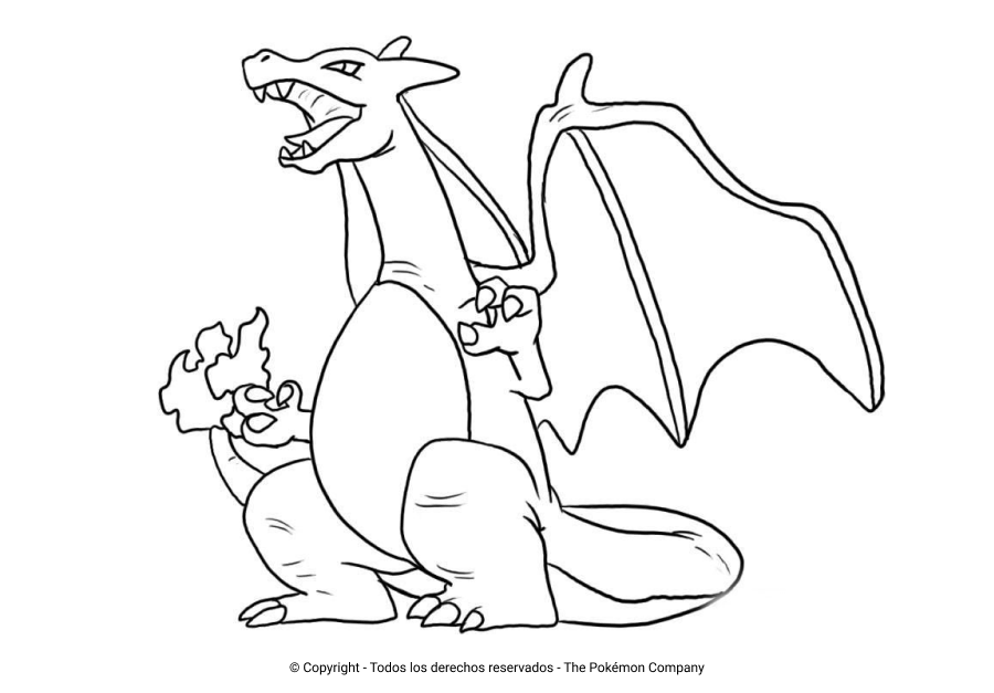 Los Mejores Dibujos De Charizard Para Colorear