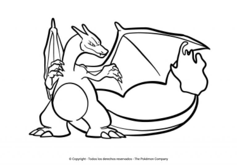 Los Mejores Dibujos De Charizard Para Colorear