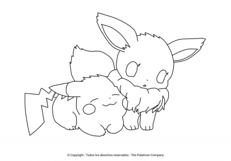 Los Mejores Dibujos De Eevee Para Colorear