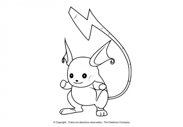 Los Mejores Dibujos De Raichu Para Colorear Todo Para Colorear