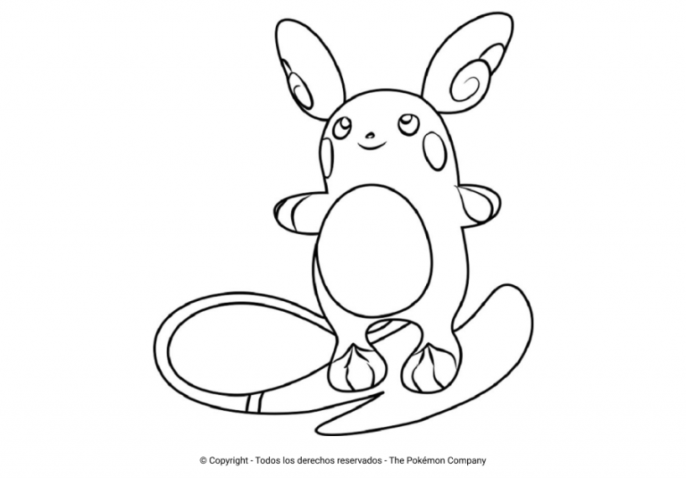 Los Mejores Dibujos De Raichu Para Colorear Todo Para Colorear