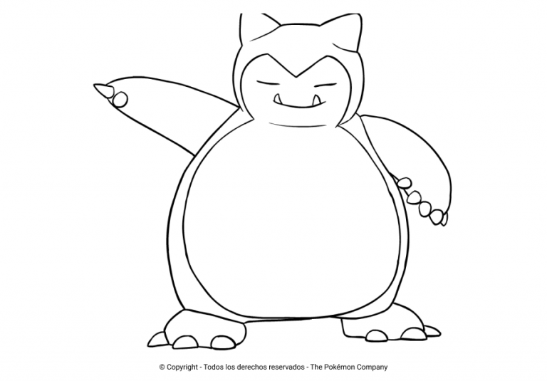 Los Mejores Dibujos De Snorlax Para Colorear