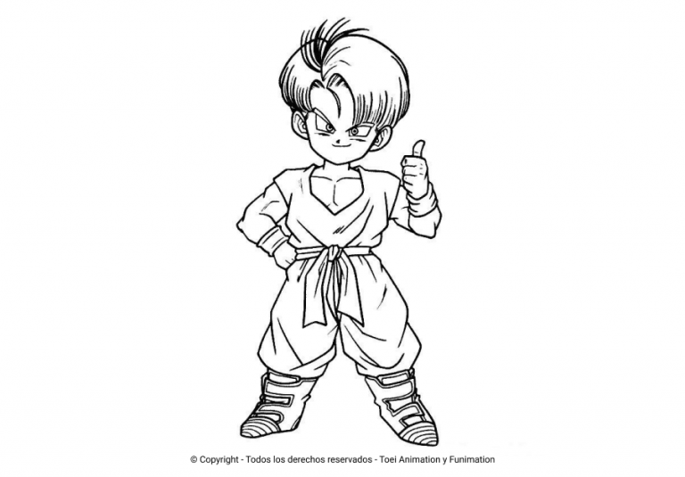 Los Mejores Dibujos De Trunks Para Colorear