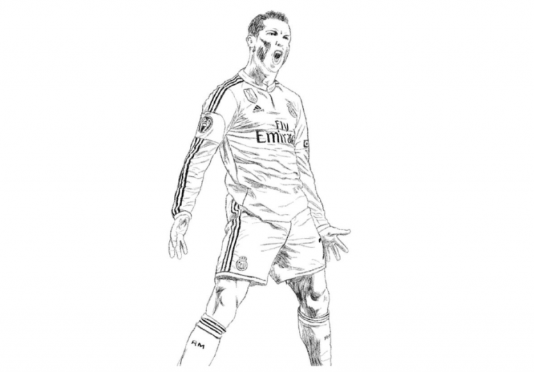 Los Mejores Dibujos De Cristiano Ronaldo Para Colorear