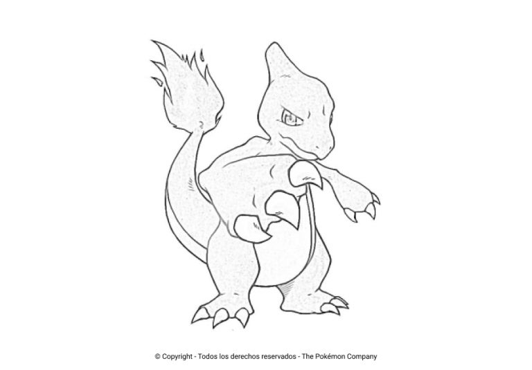 Los Mejores Dibujos De Charmeleon Para Colorear Todo Para Colorear