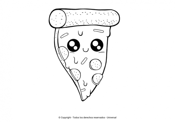 Los Mejores Dibujos De Pizza Para Colorear Todo Para Colorear