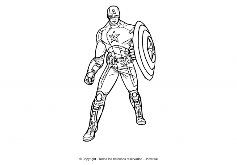 Los Mejores Dibujos De Capitan America Para Colorear Todo Para