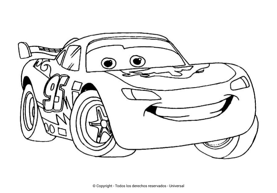 Los Mejores Dibujos De Cars Para Colorear