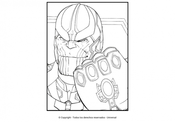 Los Mejores Dibujos De Thanos Para Colorear Todo Para Colorear