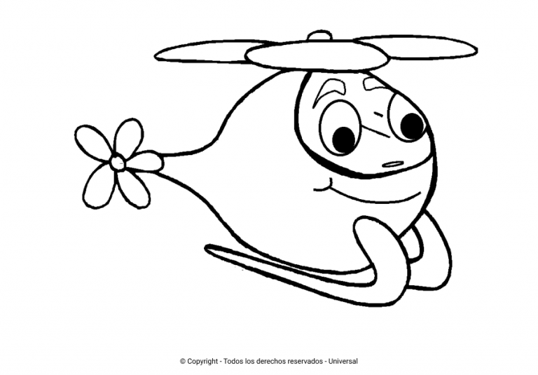 Los Mejores Dibujos De Helicopteros Para Colorear Todo Para Colorear