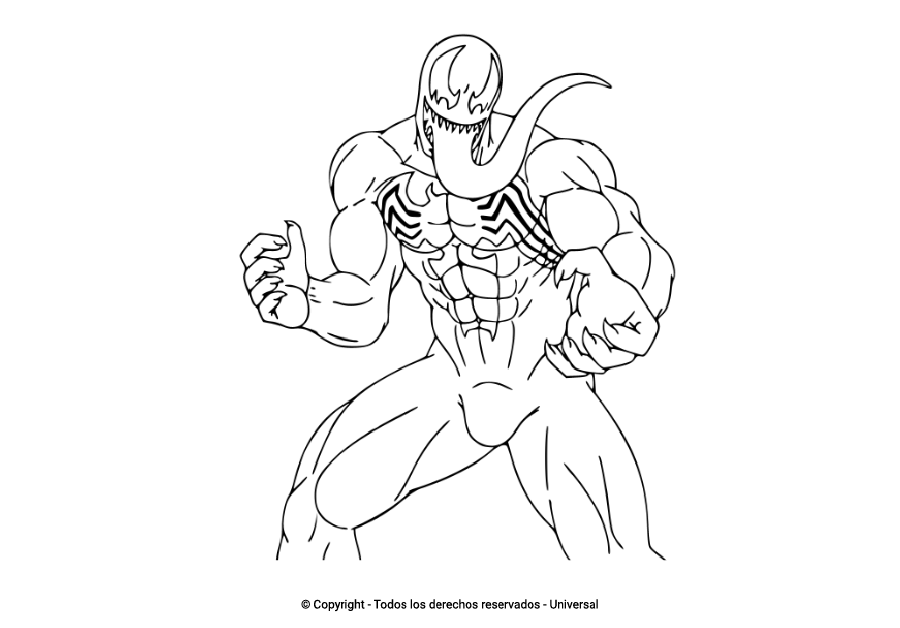 Los Mejores Dibujos De Venom Para Colorear Todo Para Colorear