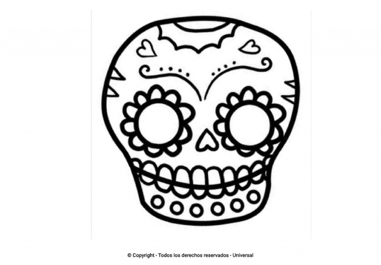 Los Mejores Dibujos De Calaveras Para Colorear Todo Para Colorear