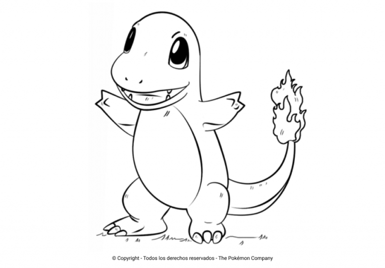 Los Mejores Dibujos De Charmander Para Colorear