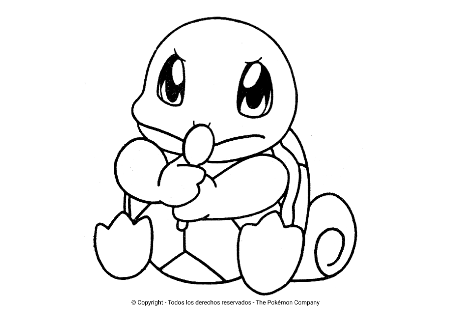 Los Mejores Dibujos De Squirtle Para Colorear