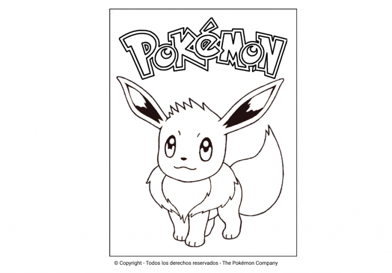 Los Mejores Dibujos de Eevee para Colorear ☀️