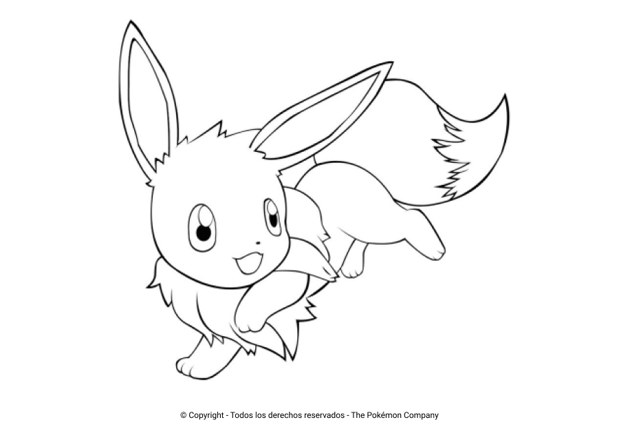 Los Mejores Dibujos de Eevee para Colorear ☀️