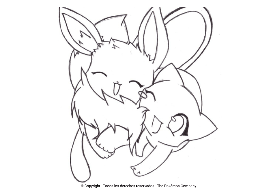 Los Mejores Dibujos de Eevee para Colorear ☀️