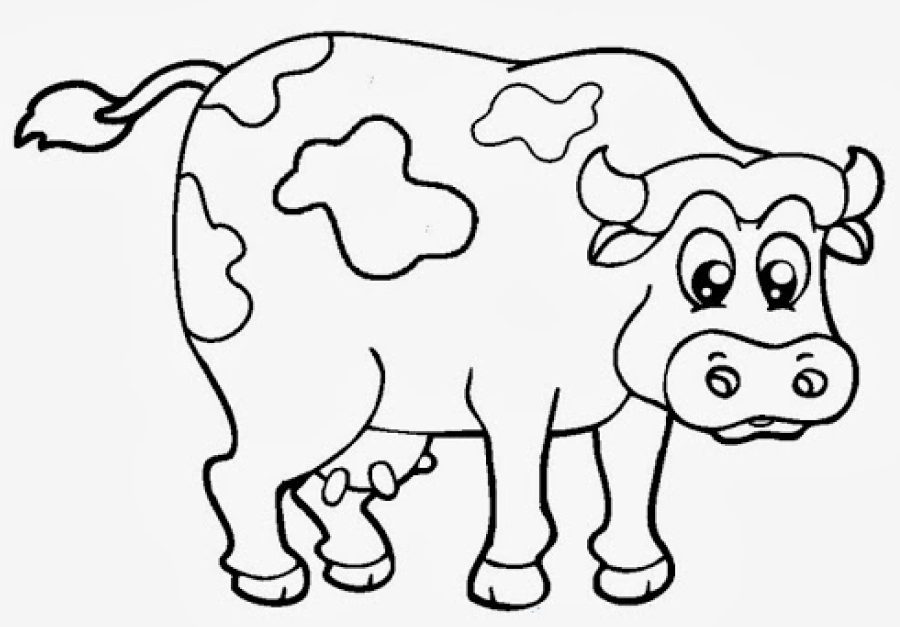  ▷ Los Mejores Dibujos de Vacas para Colorear ☀️