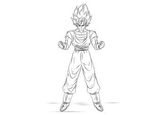 ▷ Los Mejores Dibujos de Goku para Colorear ☀️