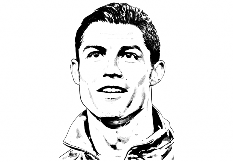 Los Mejores Dibujos De Cristiano Ronaldo Para Colorear