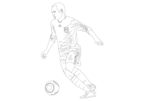 Los Mejores Dibujos de Andrés Iniesta para Colorear ☀️