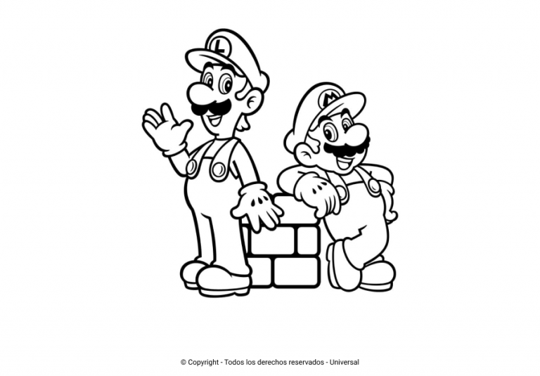 Los Mejores Dibujos De Mario Bros Para Colorear Todo Para Colorear