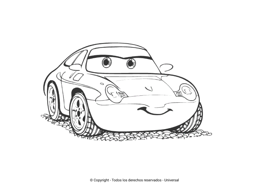 ▷ Los Mejores Dibujos de Cars para colorear ☀️