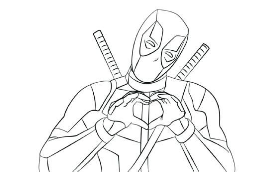 ▷ Los Mejores Dibujos de Deadpool para colorear ☀️