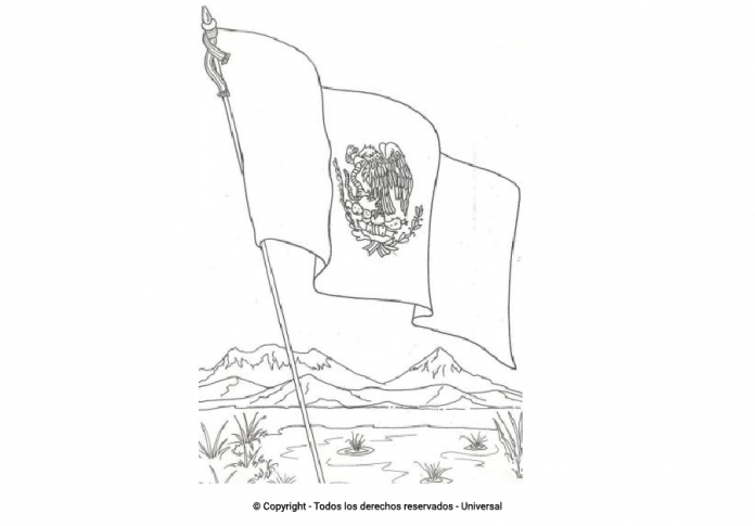 Los Mejores Dibujos De Bandera De México Para Colorear ☀️ Todo Para