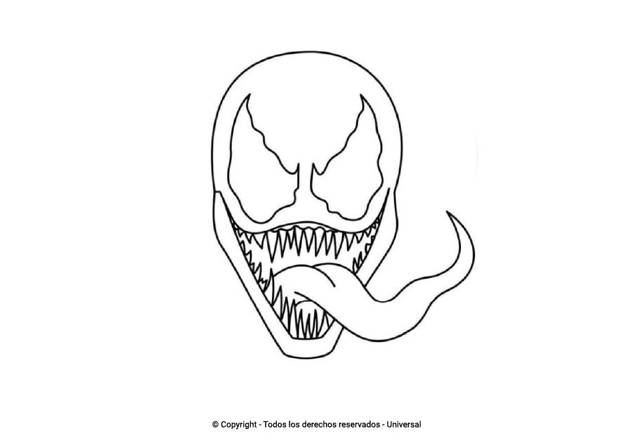 Los Mejores Dibujos de Venom para colorear ☀️ - Todo para colorear