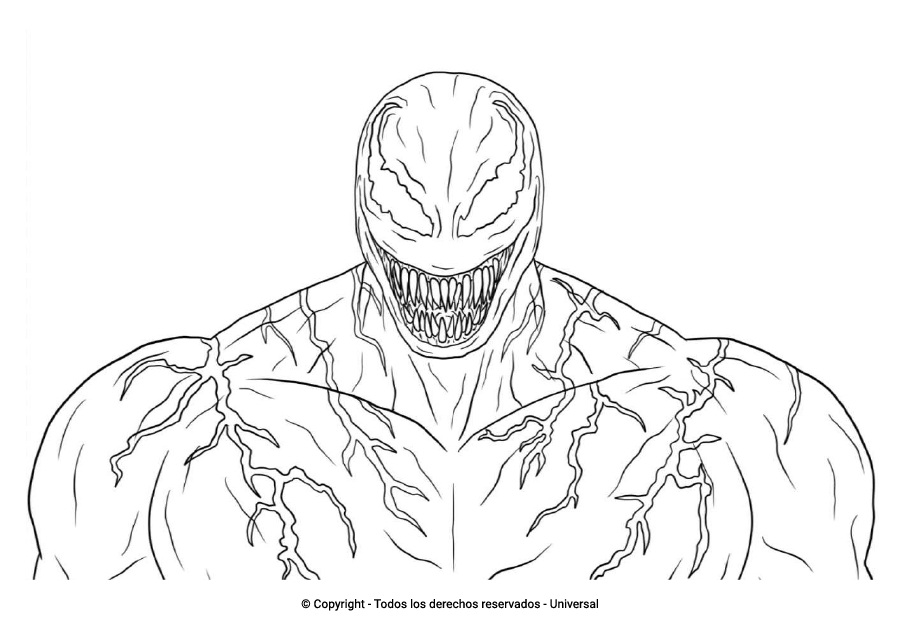 Los Mejores Dibujos De Venom Para Colorear Todo Para Colorear