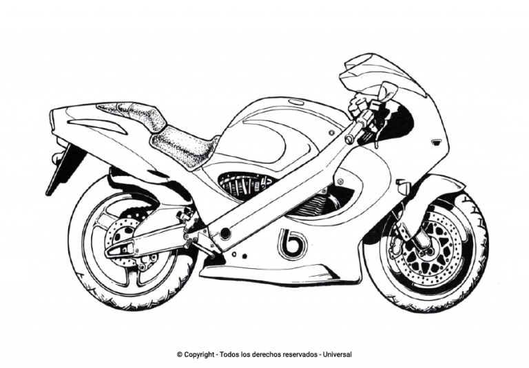 Los Mejores Dibujos De Motos Para Colorear Todo Para Colorear